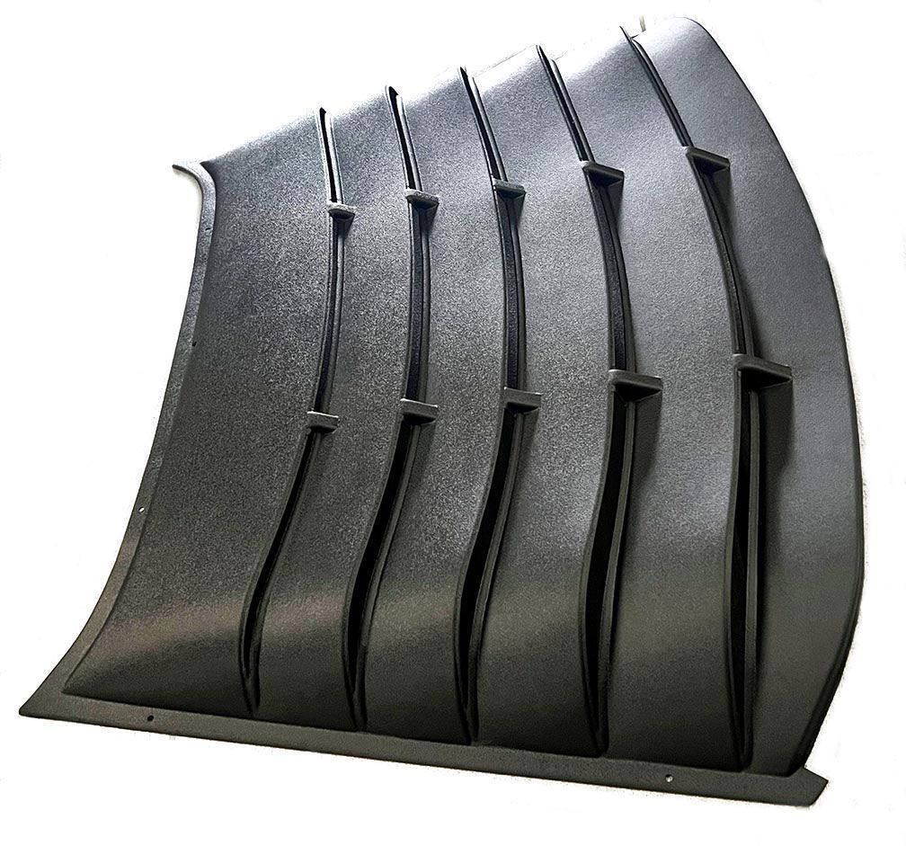 20152024 Ford Mustang Rear Window Louvers Black Textured Astra