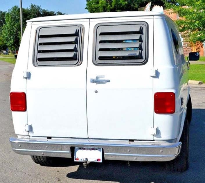 Chevy And Gmc 19711996 FullSize Van Rear Window Louvers Non Pop Out