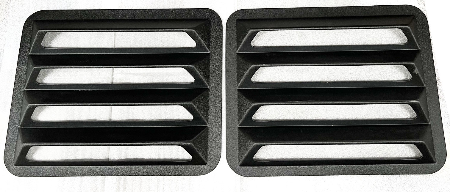 661977 Dodge Van Rear Window Louvers Fixed Window Pair Astra Hammond
