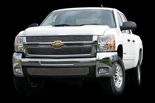 Carriage Works 43941 Grille; Brushed 20072008 Silverado 1500 and 2500