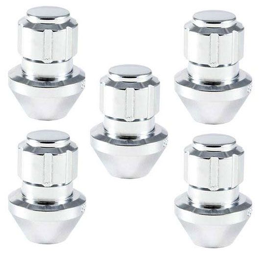 Chrome Wheel Locks 14mmx1.5, 5 Pack Gorilla 96641DX5