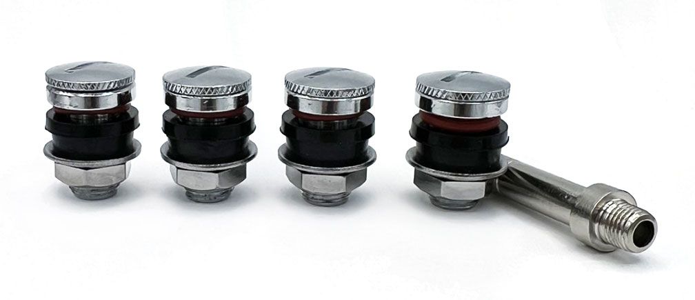 Flush Mount Valve Stems Set, Slotted Top, Fits 0.453 Inch O.D. Gorilla