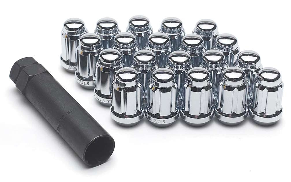 Small Diameter Lug Nuts Chrome (12mm X 1.25) (20 Pack) Nissan Subaru