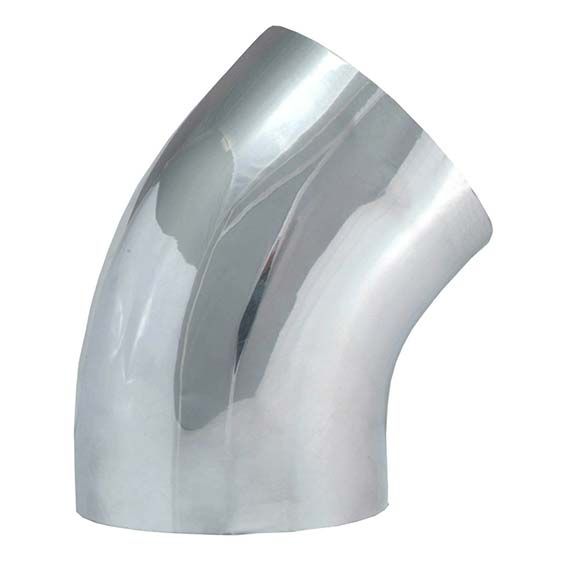 4 Inch Polished Aluminum 45 Degree Elbow Intake Tube Spectre 9749