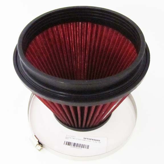 Spectre HPR9606 Red Air Filter 6 Inch Inlet Cone 5.7in. Tall Red