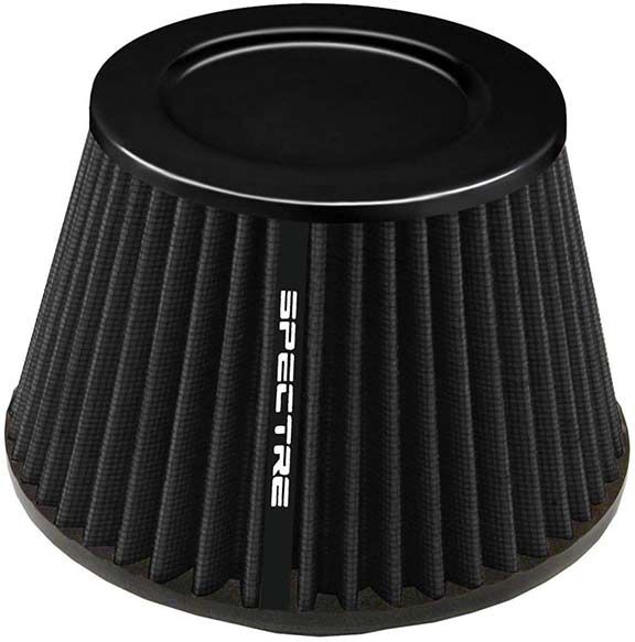 Spectre HPR9615K HPR Air Filter 4in. Cone Low Profile Round Black (4