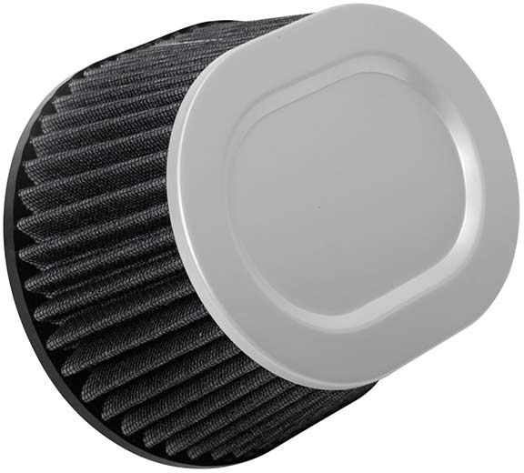 HPR Air Filter 4in. Cone Low Profile Oval Black (4 Inch Inlet