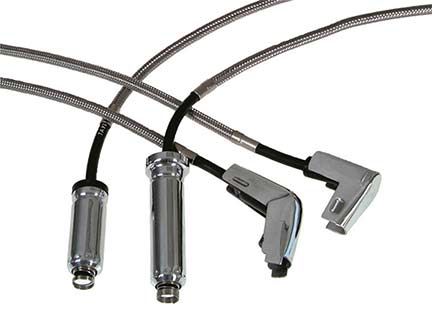 Spark Plug Wire Set Full Metal Jacket 8 cyl black Taylor 91001