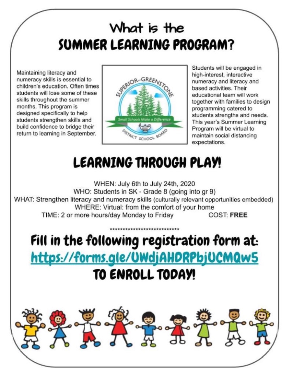 SGDSB Summer Learning Opportunities