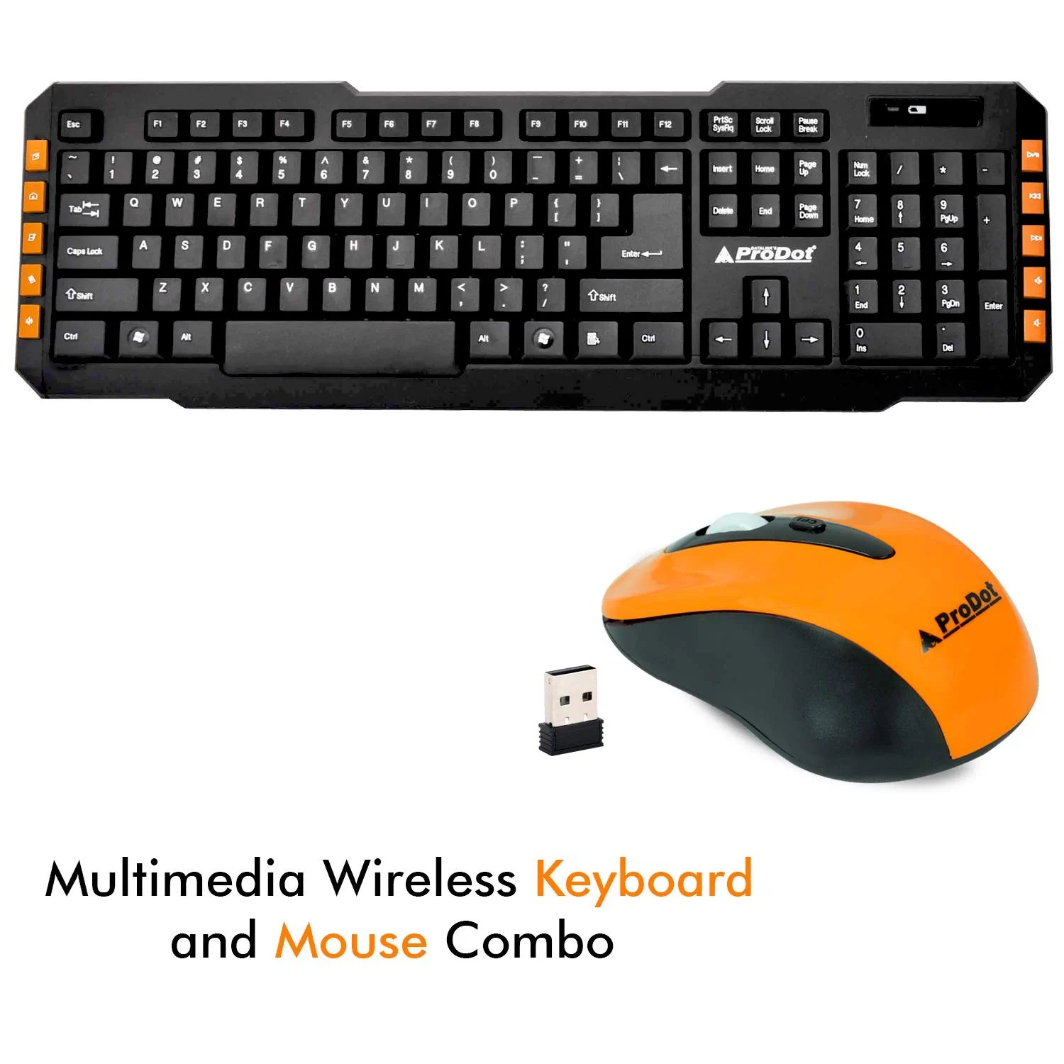 Prodot TLC107+145 Multimedia Wireless Keyboard Mouse Combo SGL