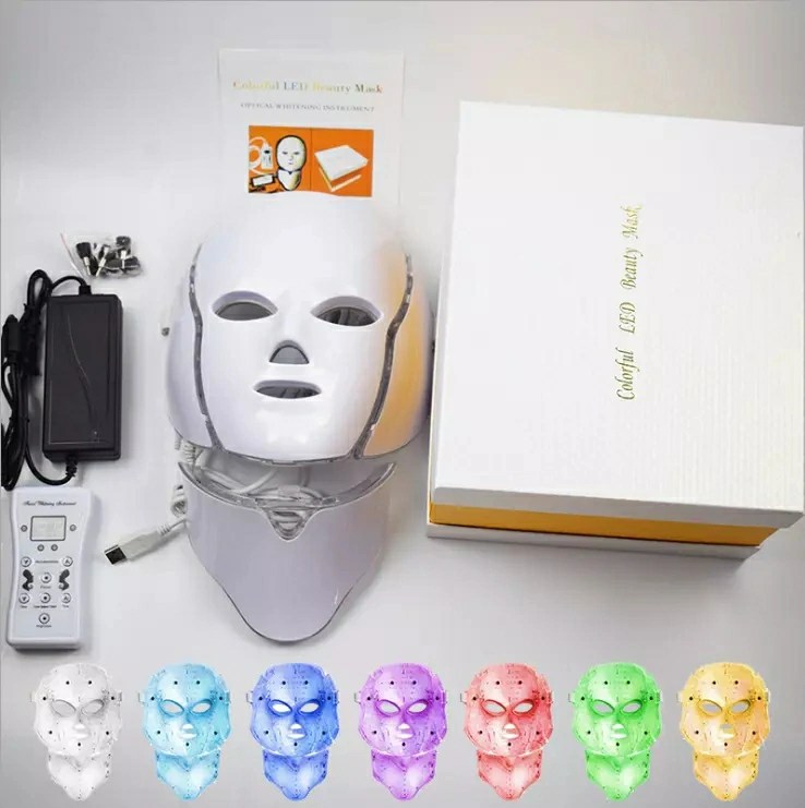 2023 LED Face Mask with 7 Different Lights Facial Red Light Therapy