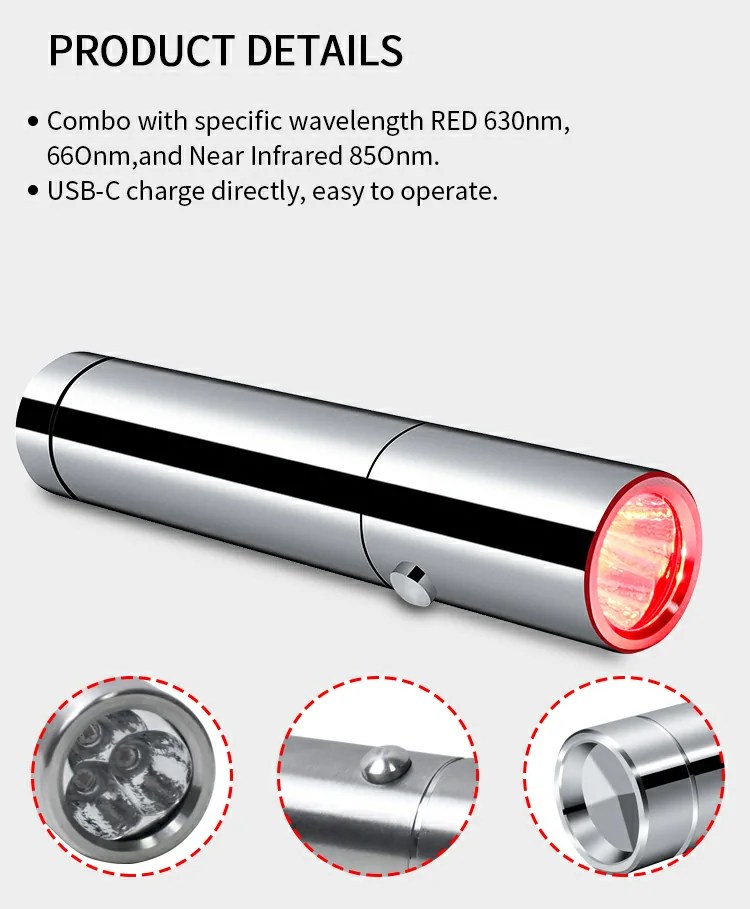 SGROW Portable Arthritis Pain Relief Red Light Therapy Flashlight SGROW