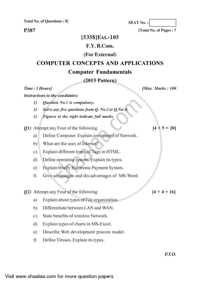 Computer Concepts and Applications 20172018 (External