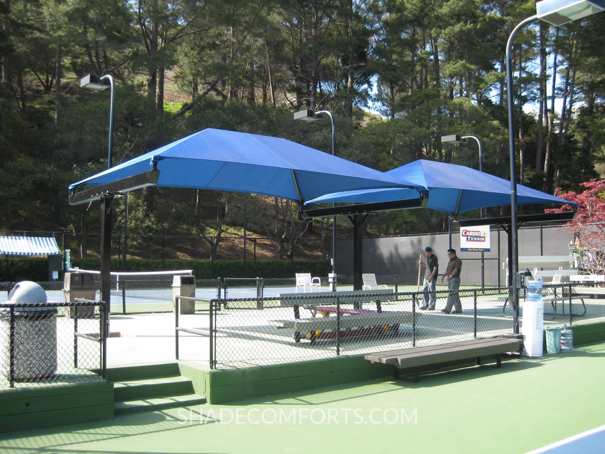 Bleacher Shade Canopy NorCAL Tennis Courts