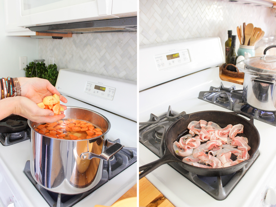 Fall in my Farmhouse Kitchen + Harvest Hash Recipe Shades of Blue