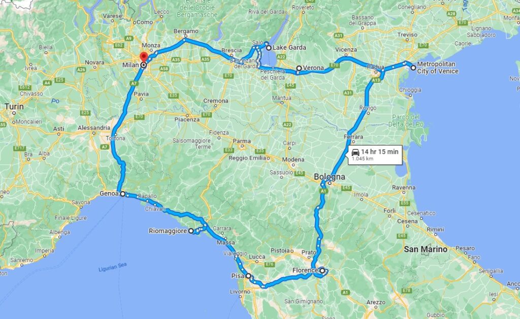 Amazing Northern Italy Road Trip Itinerary (With Map) Shades of Summr