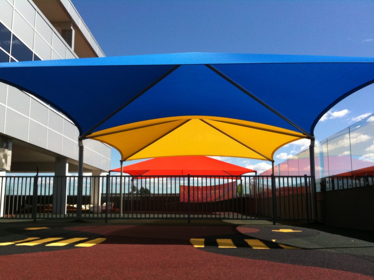 Span Shade Structures for child care centre in Five Dock.