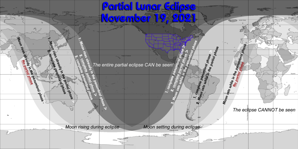 Partial Eclipse of the Moon on November 19, 2021 Shadow