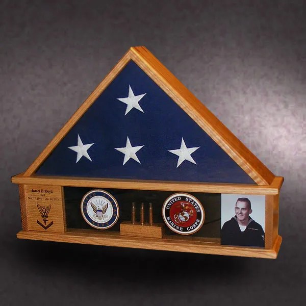 Handmade Wood Flag Cases for Casket Flags,Veterans, Retirements