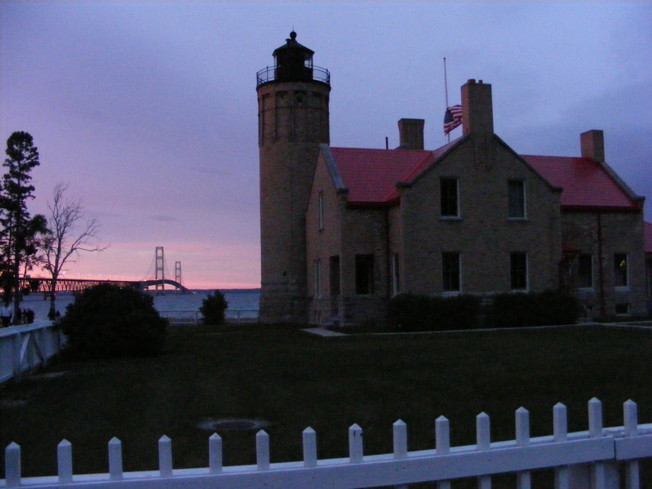 Mackinaw City Attractions Riviera Motel Shadow of the Bridge
