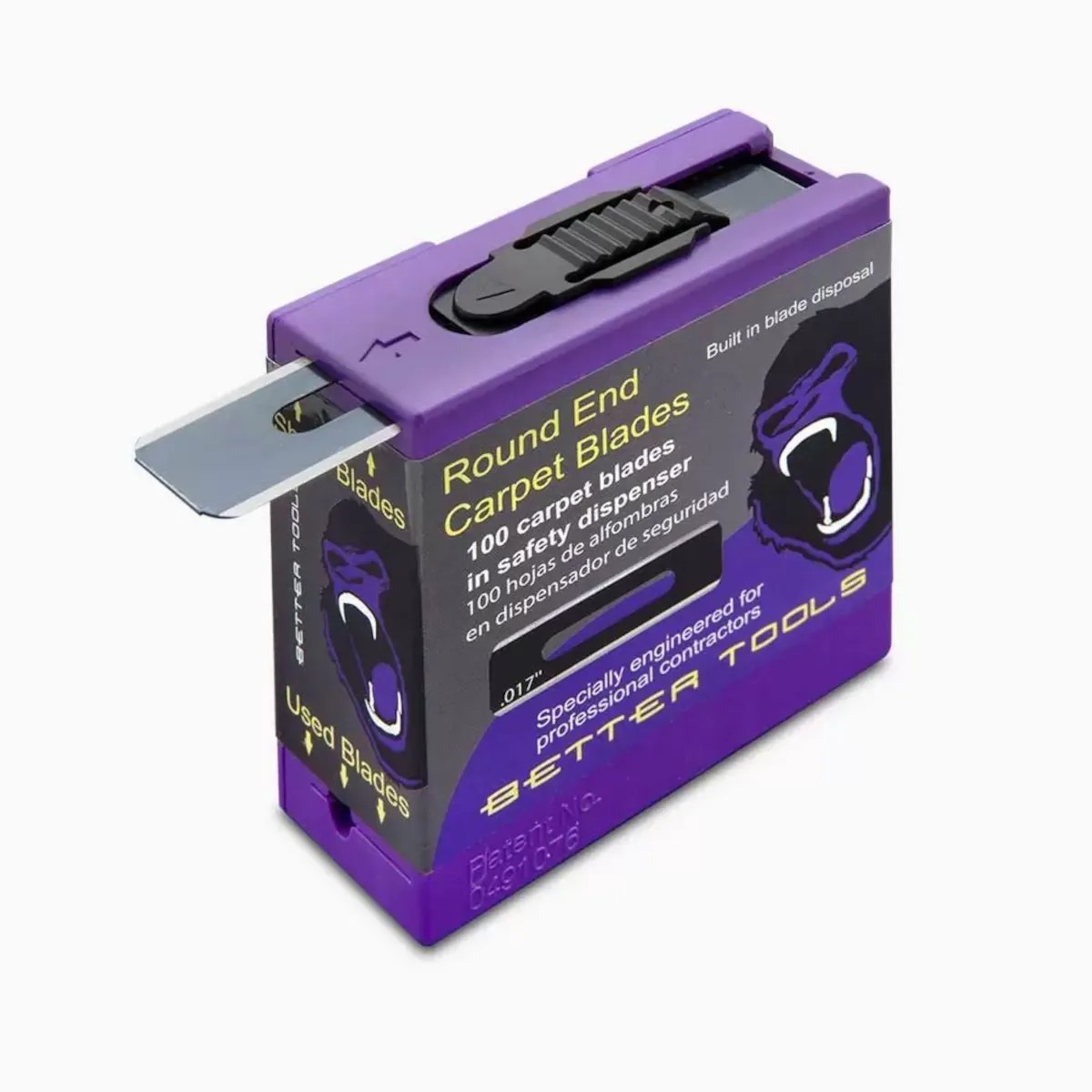 Better Tools .017" Blue Round End Carpet Blades (100/pack) ShagTools