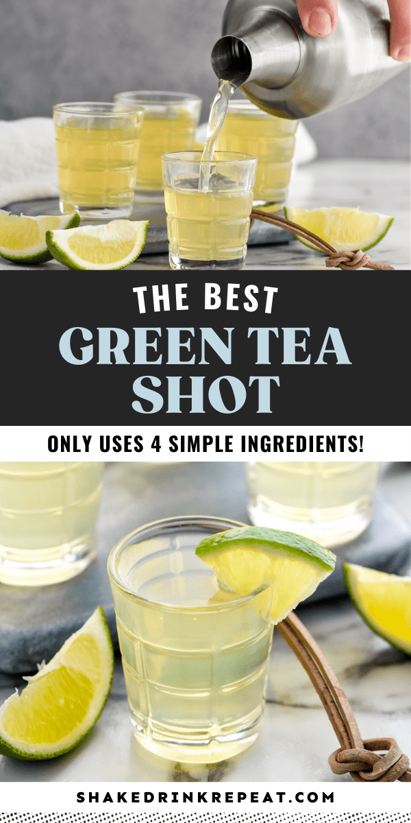 Green Tea Shot Shake Drink Repeat