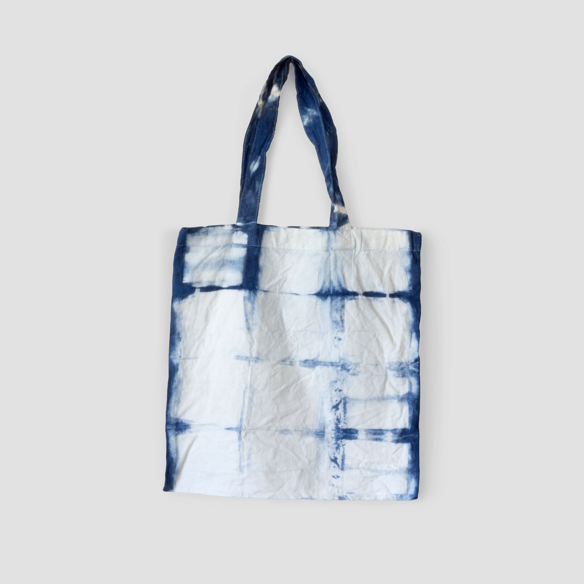 indigo tote bag