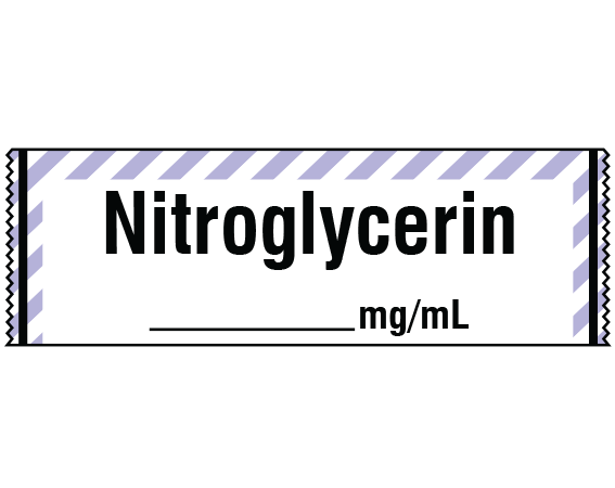 SA290 Anesthesia Drug Labels for Syringe Identification Tape Form