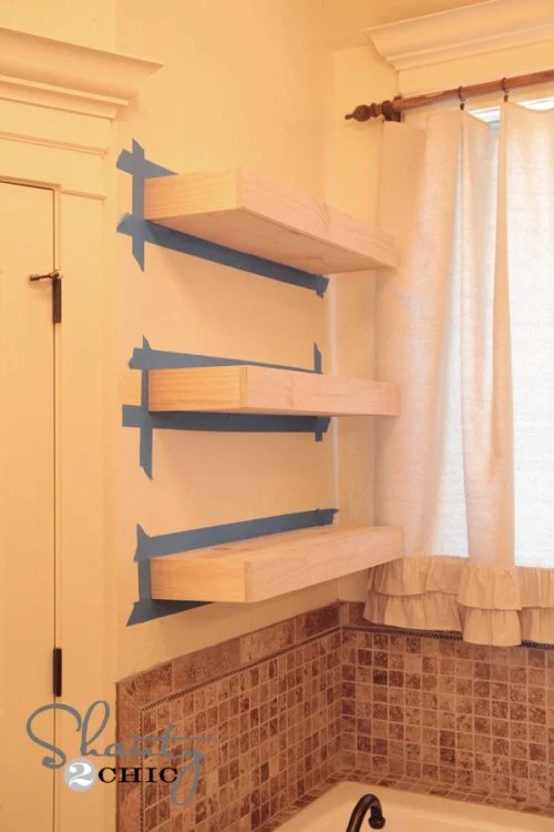 Easy DIY Floating Shelves Floating Shelf Tutorial Video & Free Plans