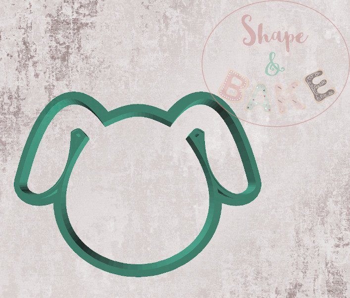 Dog face cookie cutter Shape and Bake