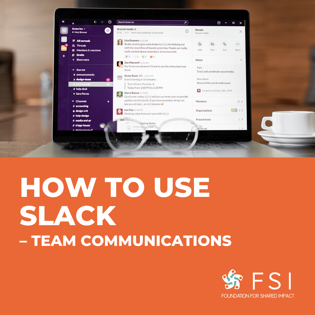 How to Use Slack Foundation for Shared Impact