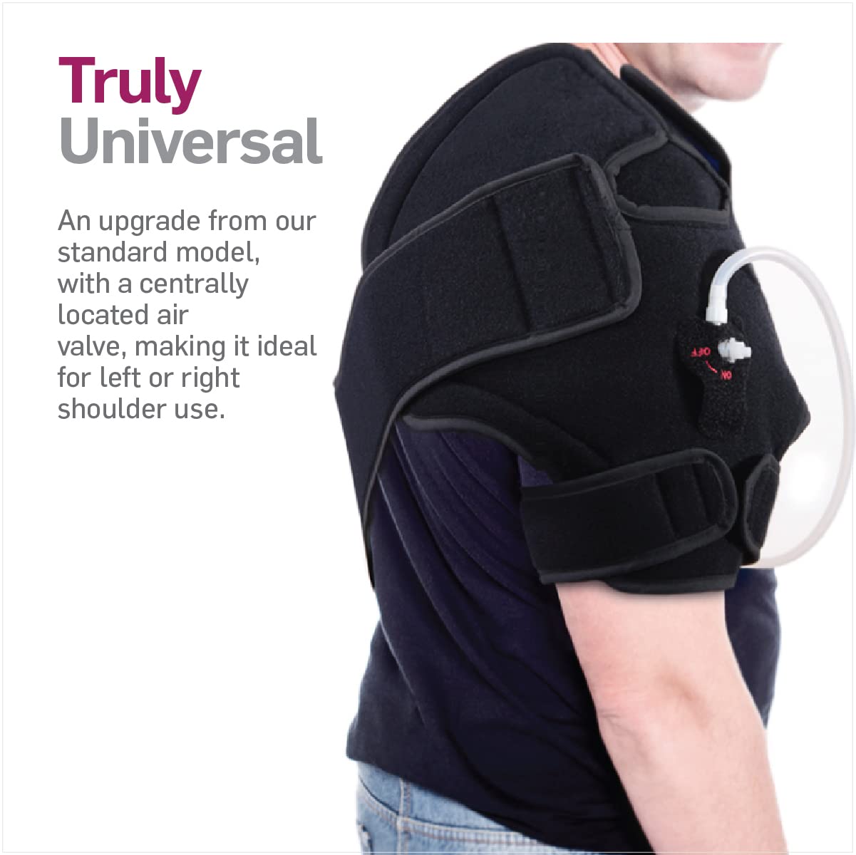 Advanced Cold or Hot Shoulder Ice Pack Wrap, Compression Shoulder Brace