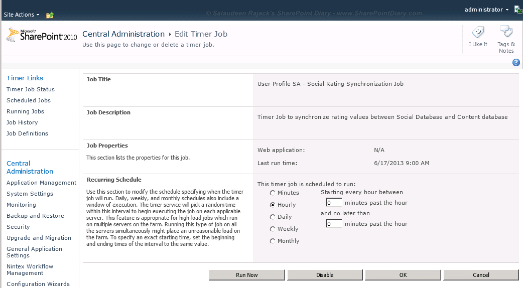 Run SharePoint 2010 Timer Jobs OnDemand with PowerShell SharePoint Diary