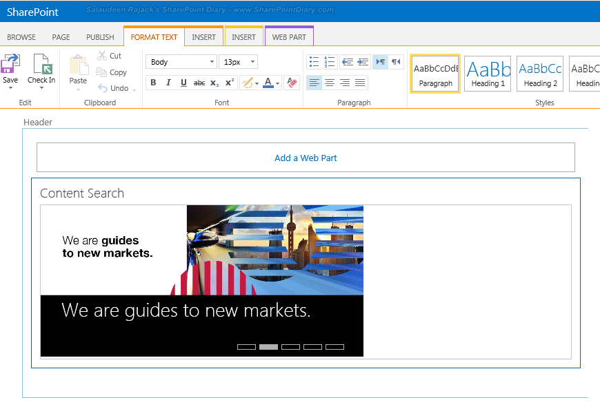 How To Create A Scrolling Banner In Sharepoint Sutton Youghtley