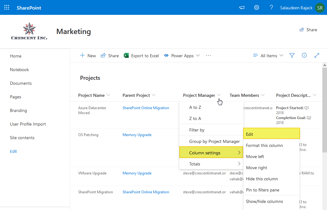 SharePoint Online Delete Column from List using PowerShell