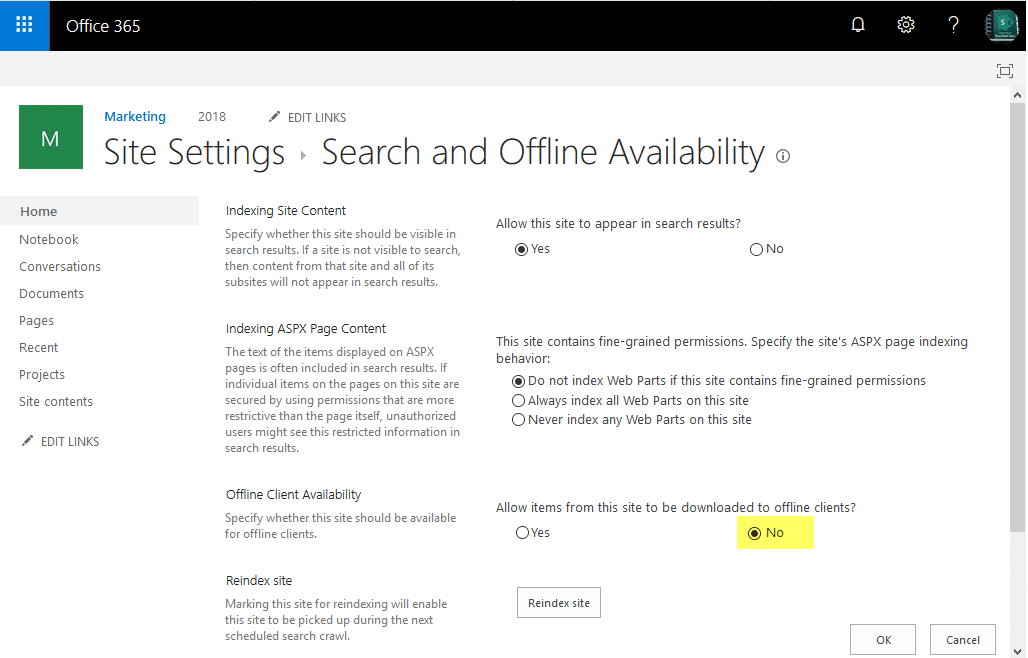 SharePoint Online How to Disable the "Sync" Button in a Document