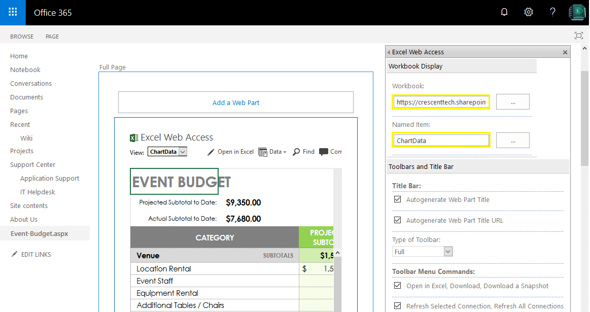 How to Display Charts in SharePoint using Excel  Access  Part? SharePoint Diary