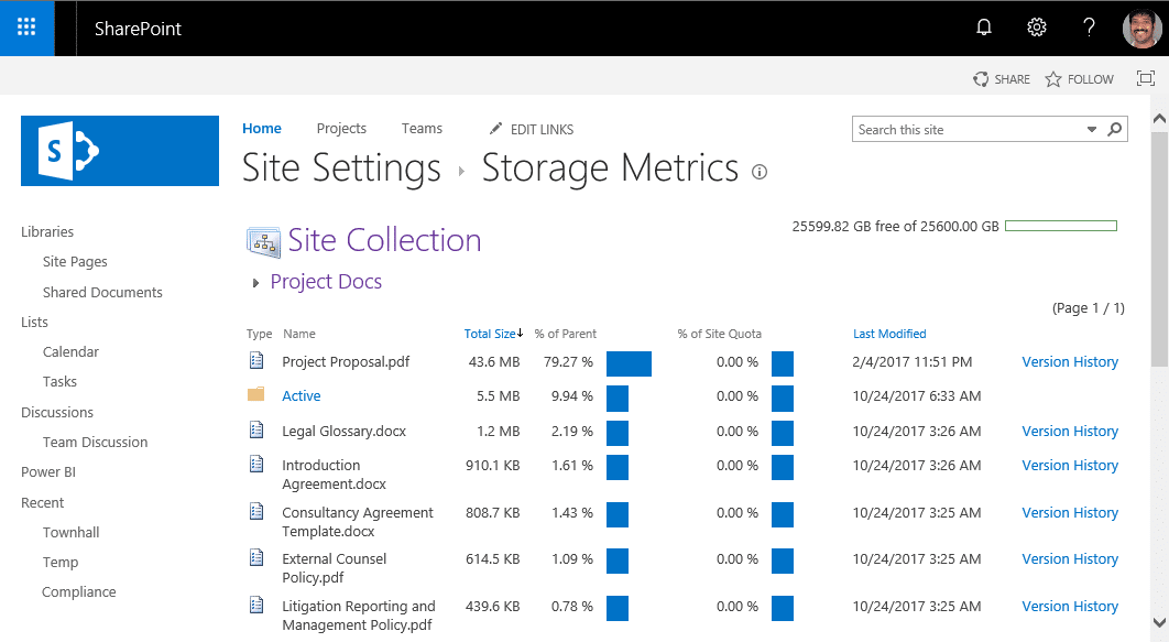 SharePoint Online Find All Large Files using PowerShell SharePoint Diary