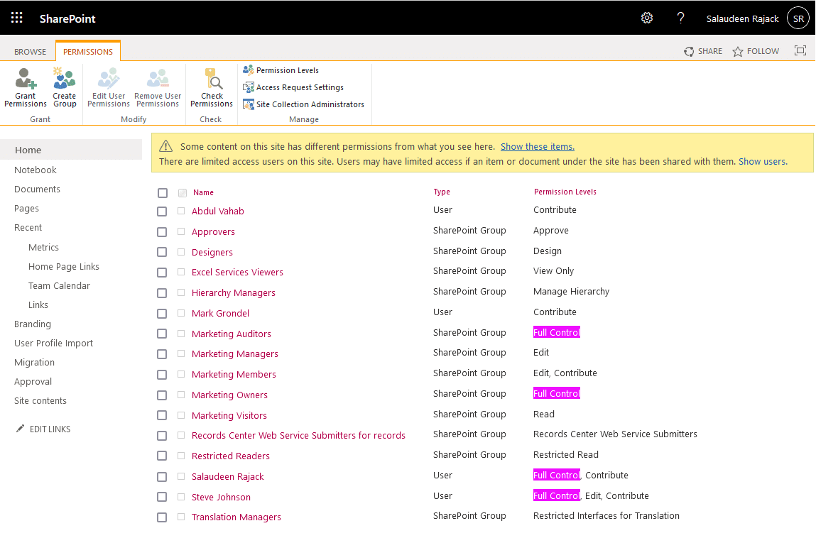 Get All SharePoint Online Users and Groups with "Full Control" (Owner