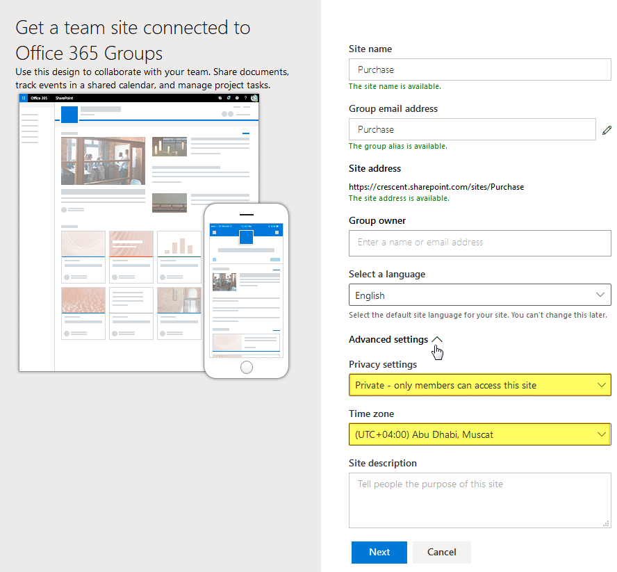 Create a Modern Site in SharePoint Online using PowerShell SharePoint