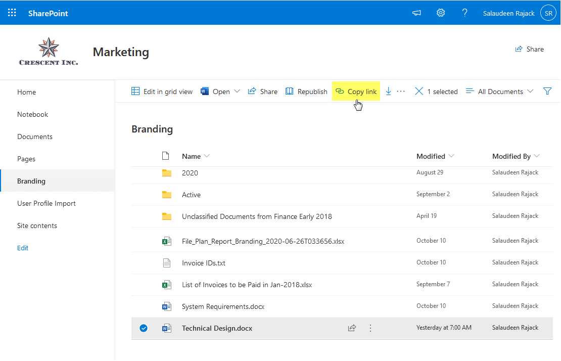 SharePoint Online Link to Force Download a Document Instead of Open