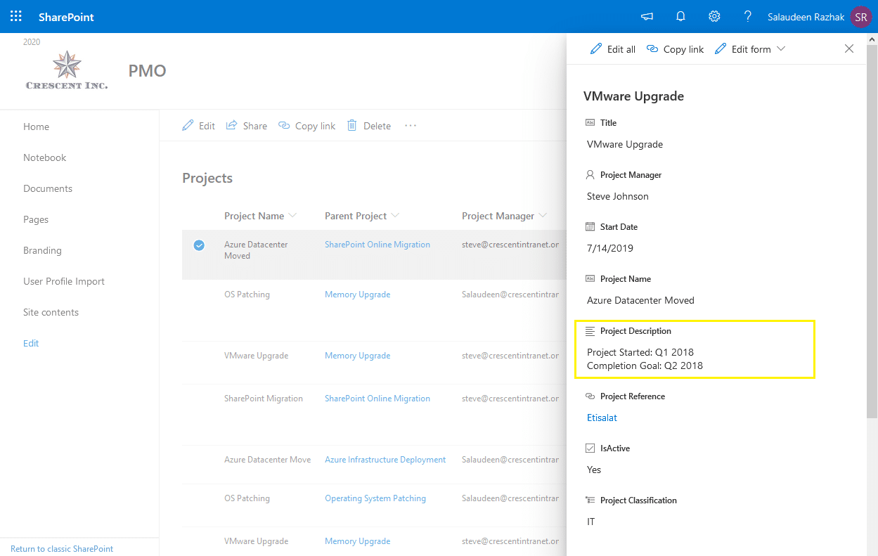 SharePoint Online Update Multiple Lines of Text Field Value using