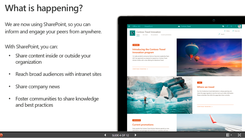 SharePoint Online How to Open PowerPoint in Presentation Mode