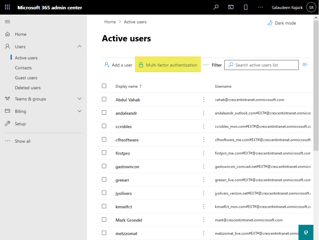 How to Enable MultiFactor Authentication (MFA) in Office 365
