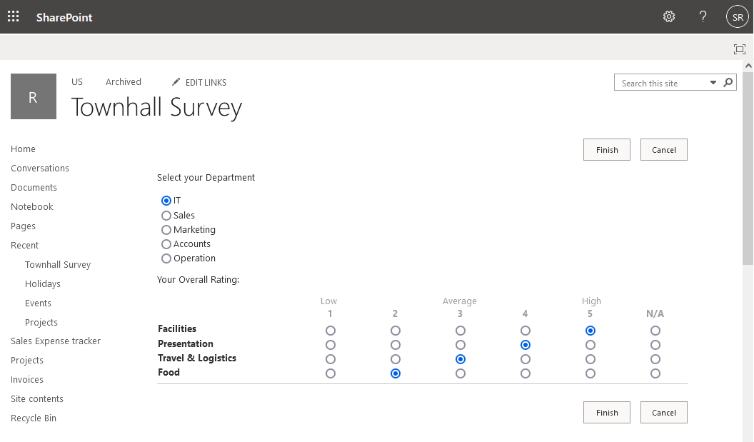 How to create a survey in SharePoint Online? SharePoint Diary