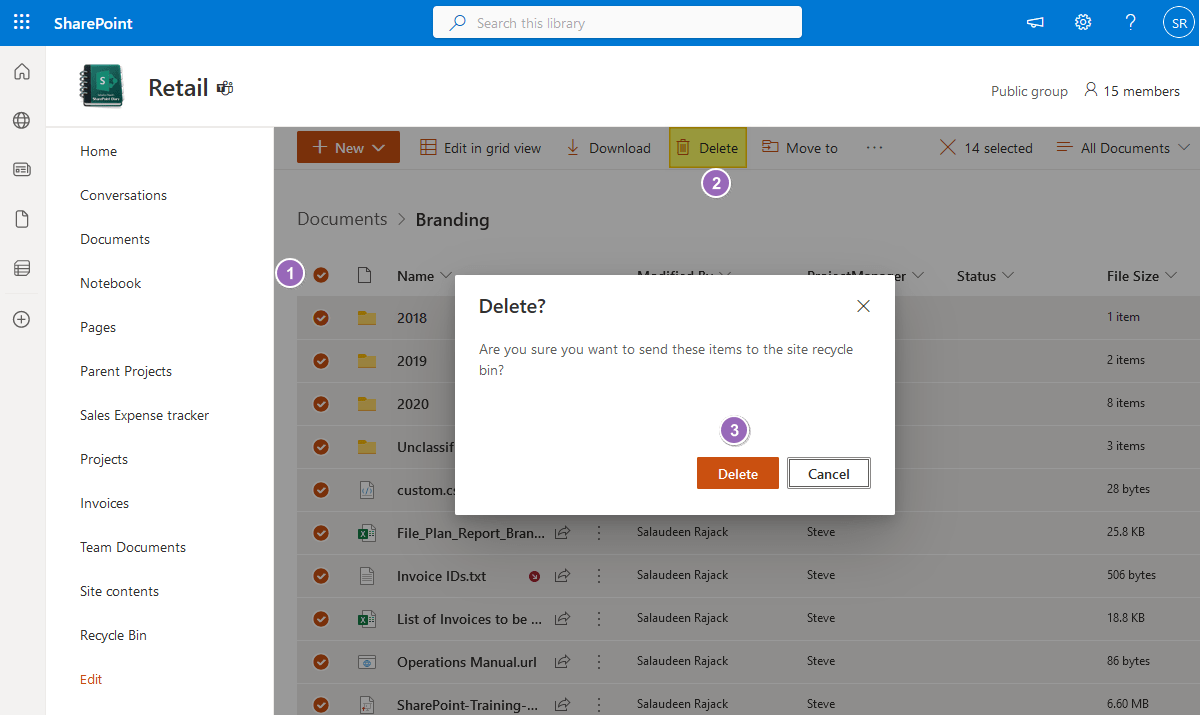 SharePoint Online Delete All Files and SubFolders from a Folder