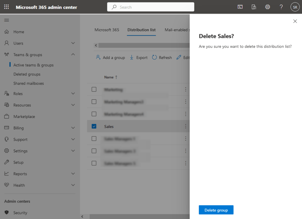 How to Delete a Distribution List in Office 365 using PowerShell