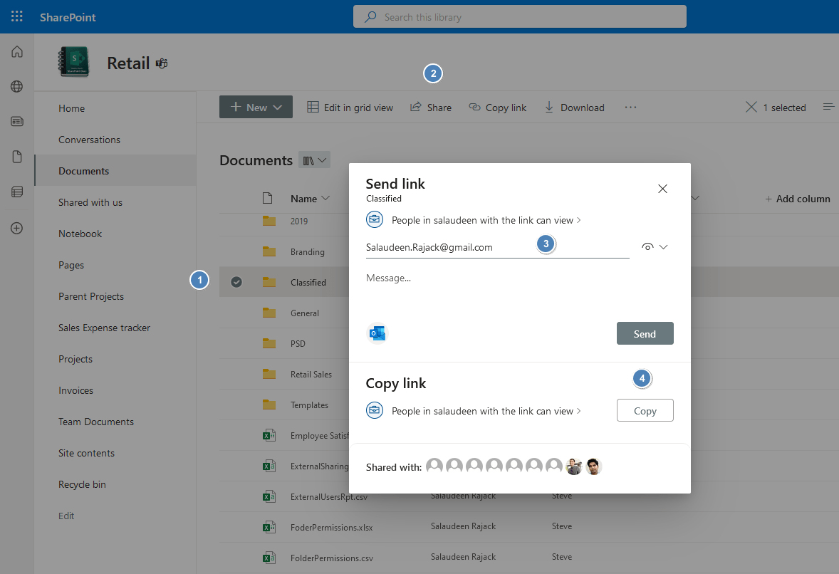 SharePoint Online How to Share a File or Folder with External Users