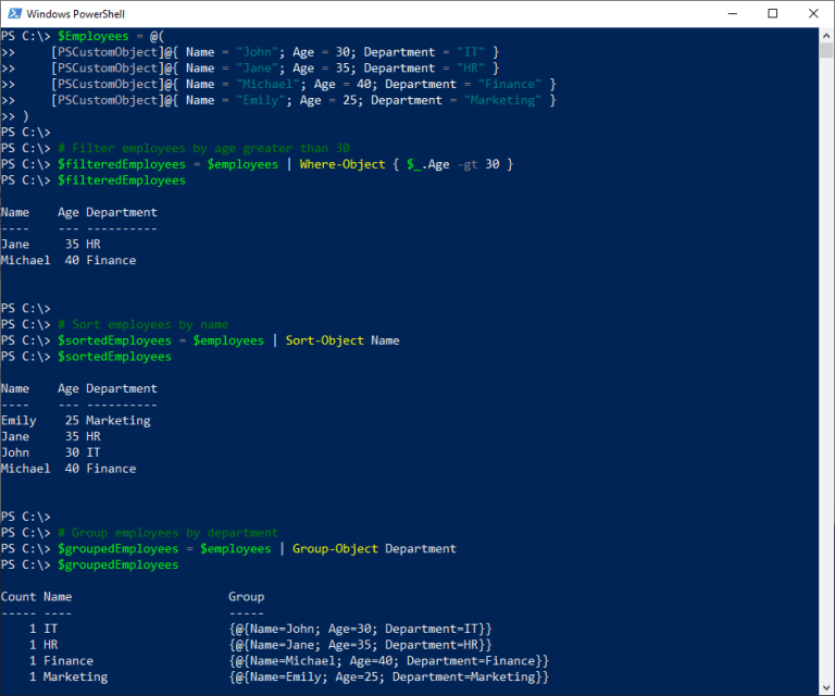 How to use Custom Objects (PSCustomObject) in PowerShell? SharePoint