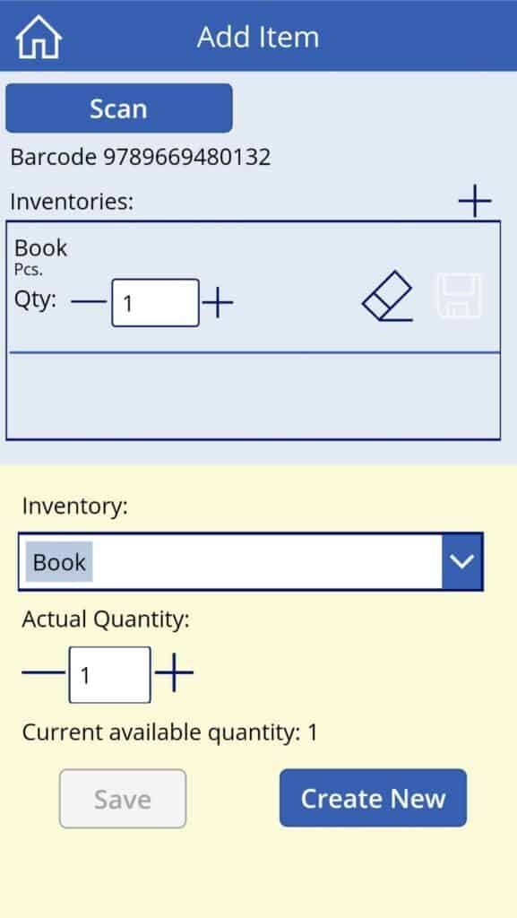 Inventory Management in PowerApps Canvas. Barcode scanner ESPC